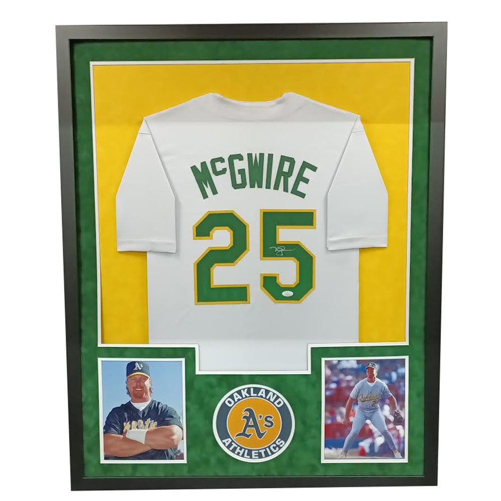 Mark McGwire Autographed and Framed Oakland A's Jersey