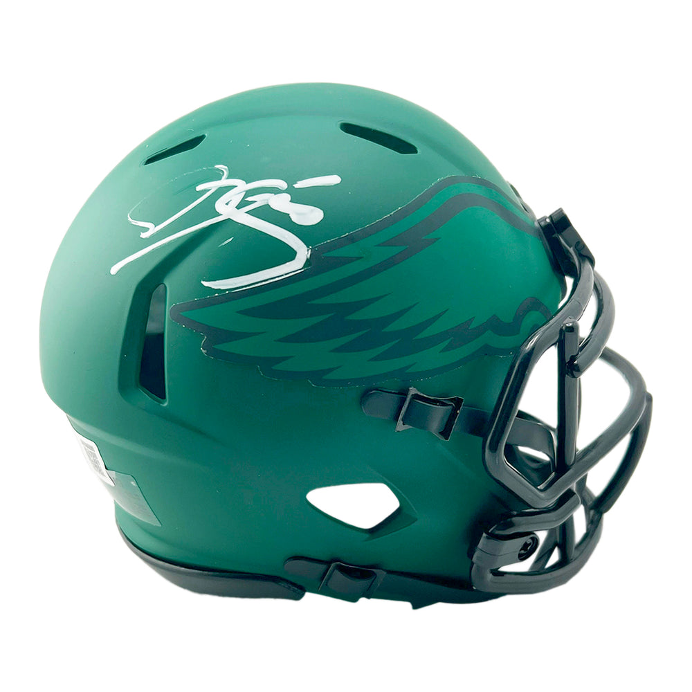 amp football helmets Donovan McNabb Signed Philadelphia Eagles Rave Mini Football Helmet (B — RSA