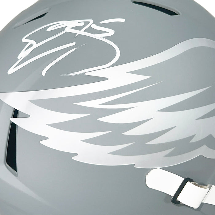 Donovan McNabb Signed Philadelphia Eagles Slate Alternate Speed Full-Size Replica Football Helmet (Beckett)