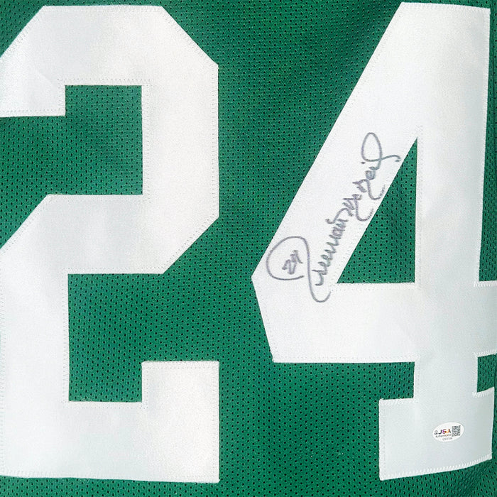 Freeman McNeil Signed New York Green Football Jersey (JSA)