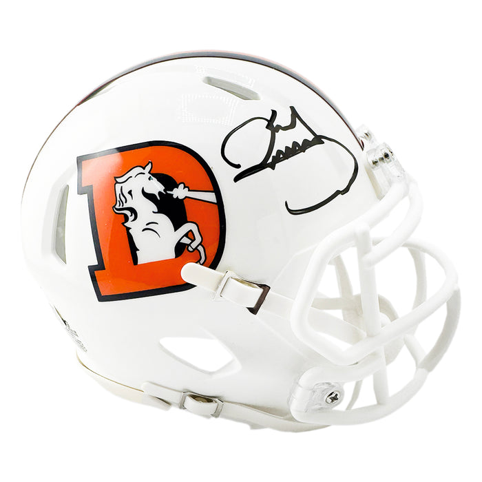 Karl Mecklenburg Signed Denver Broncos Alt 2023 Speed Mini Football Helmet (JSA)