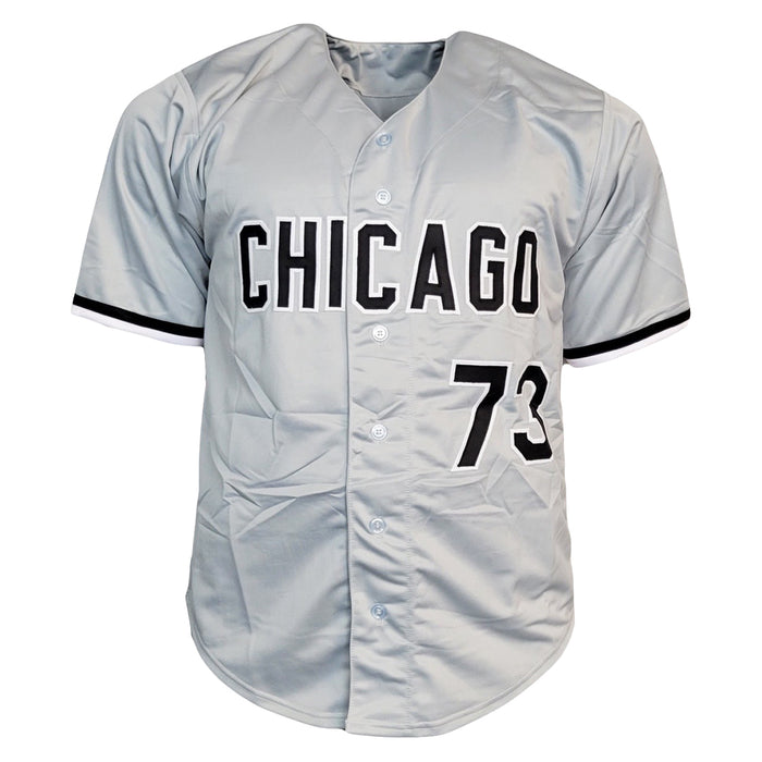 Yermin Mercedes Signed "Yerminator" Inscription Chicago Grey Baseball Jersey (Beckett)