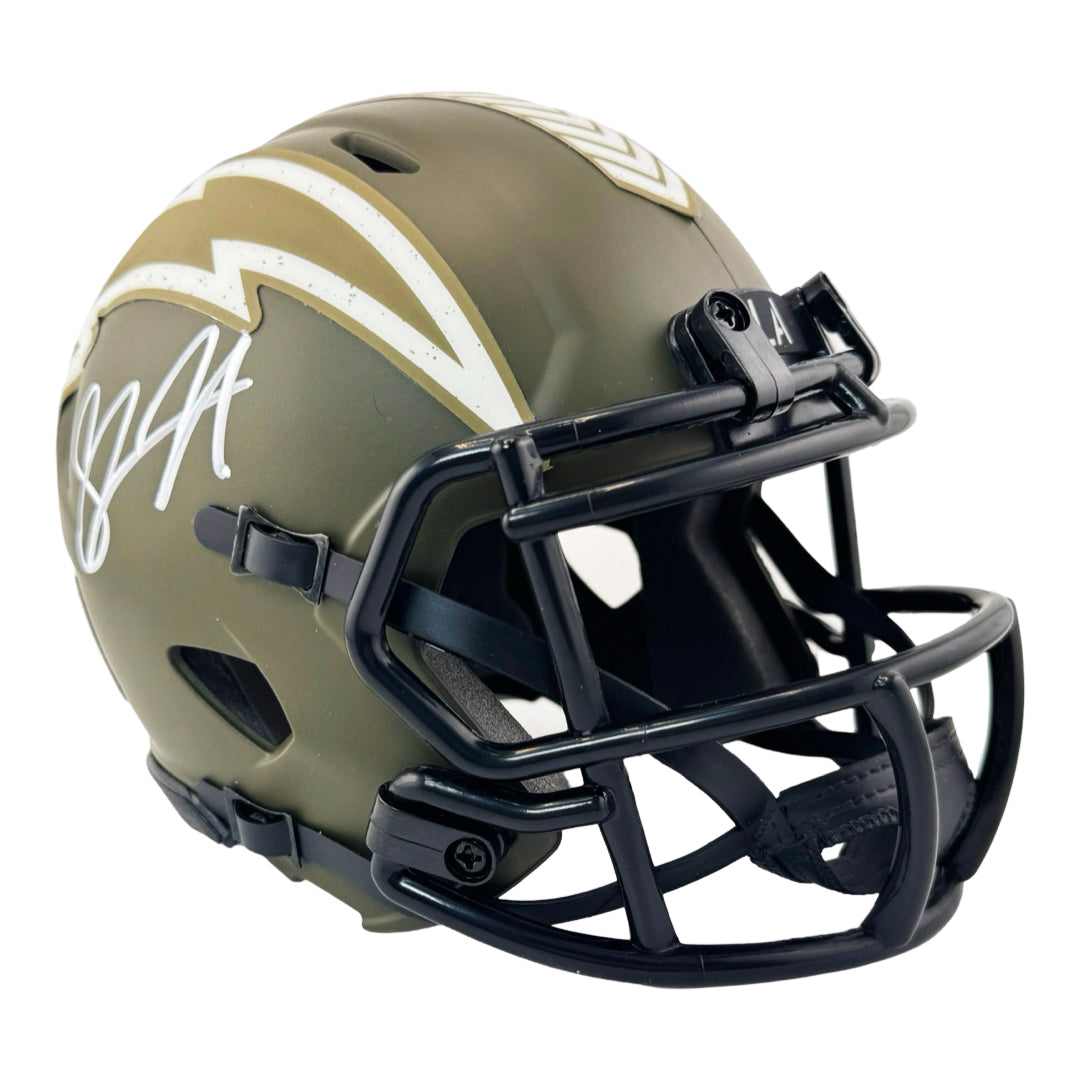Shawne Merriman Signed Los Angeles Chargers Salute to Service Mini Foo ...