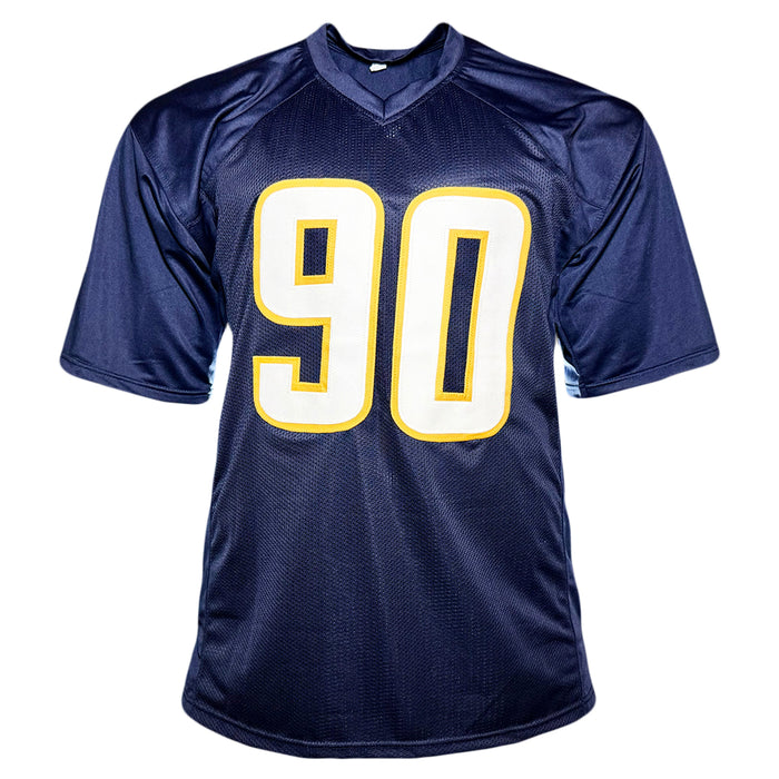 Akheem Mesidor Signed Los Angeles Dark Blue Football Jersey (JSA)