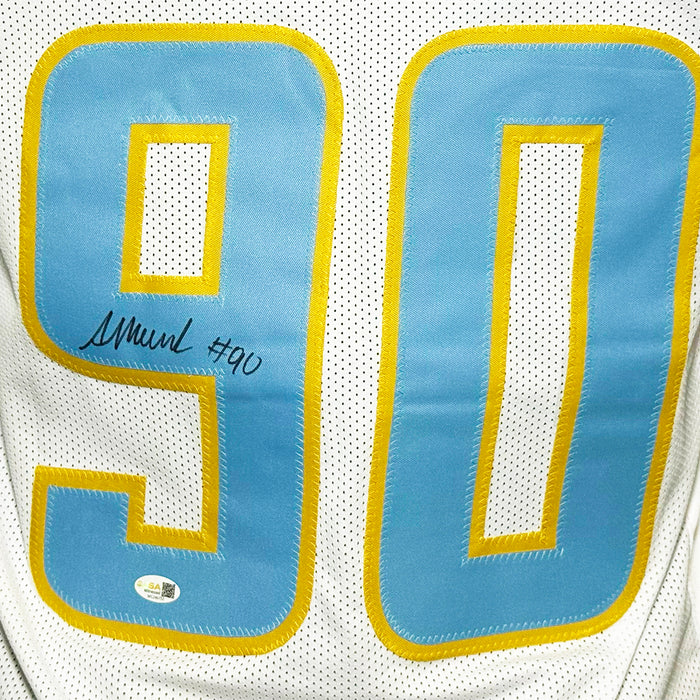 Akheem Mesidor Signed Los Angeles White Football Jersey (JSA)