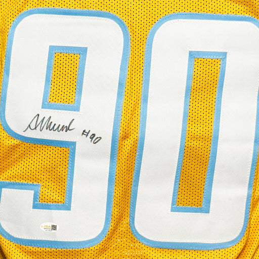 Akheem Mesidor Signed Los Angeles Yellow Football Jersey (JSA)