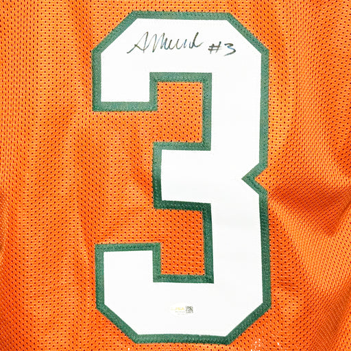 Akheem Mesidor Signed Miami College Orange Football Jersey (JSA)