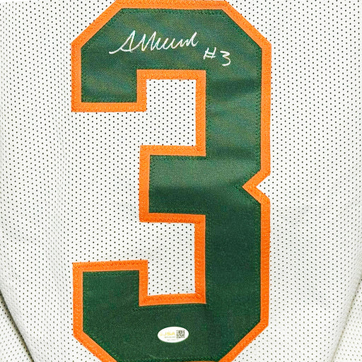 Akheem Mesidor Signed Miami College White Football Jersey (JSA)