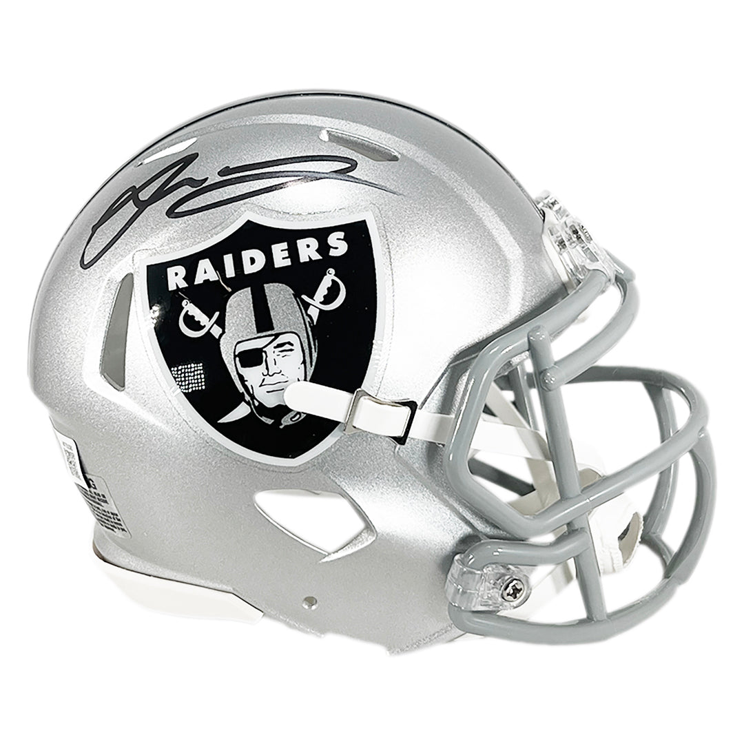 Jakobi Meyers Signed Las Vegas Raiders Speed Mini Football Helmet (Bec