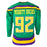 The Mighty Ducks Signed Six Signature Green Hockey Jersey (Beckett)