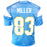 Anthony Miller Signed 5x Pro Inscription Los Angeles Blue Light Blue Football Jersey (JSA)