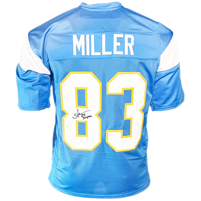 Anthony Miller Signed 5x Pro Inscription Los Angeles Blue Light Blue Football Jersey (JSA)