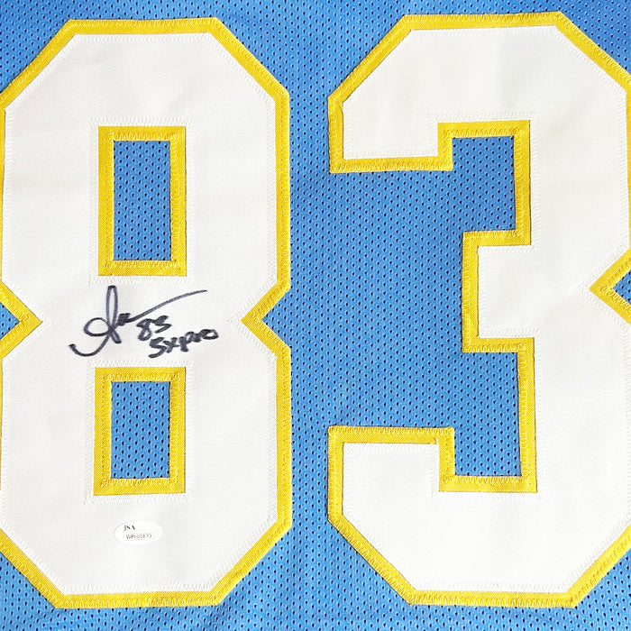 Anthony Miller Signed 5x Pro Inscription Los Angeles Blue Light Blue Football Jersey (JSA)