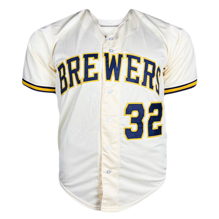 Jacob Misiorowski Signed Milwaukee Cream Baseball Jersey (JSA)