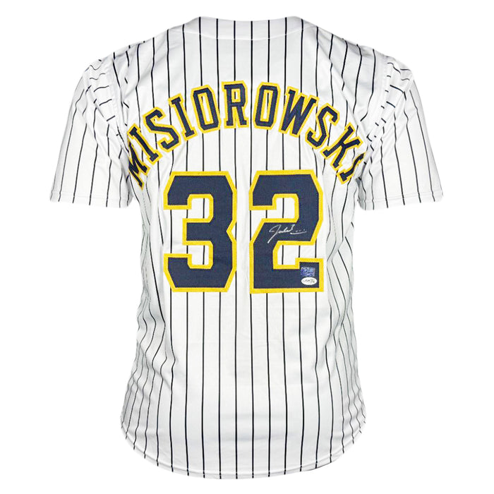Jacob Misiorowski Signed Milwaukee Pinstripe Baseball Jersey (JSA)