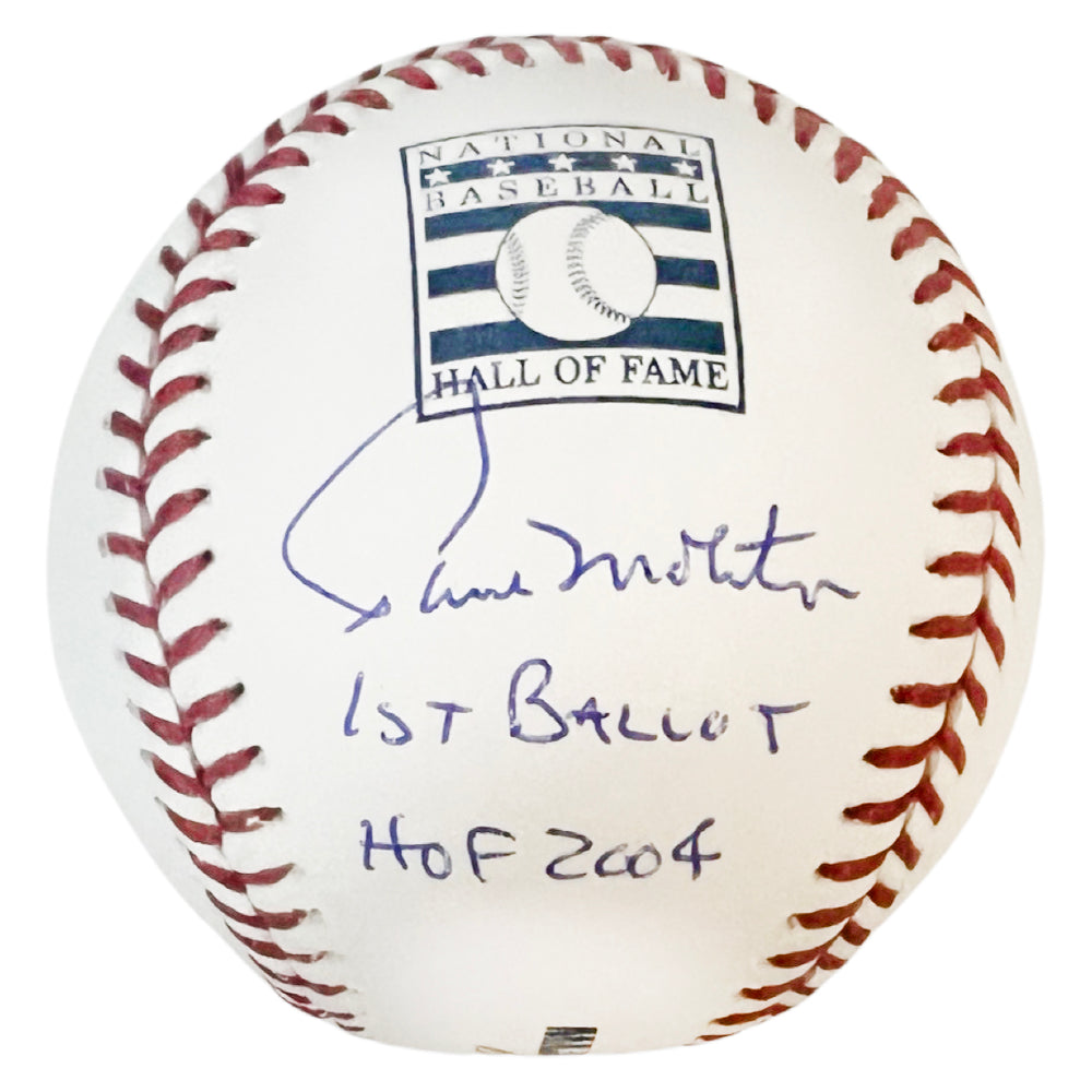 Paul Molitor Signed HOF 2004 1st Ballot Inscription Rawlings Official MLB Hall of Fame Baseball (JSA)