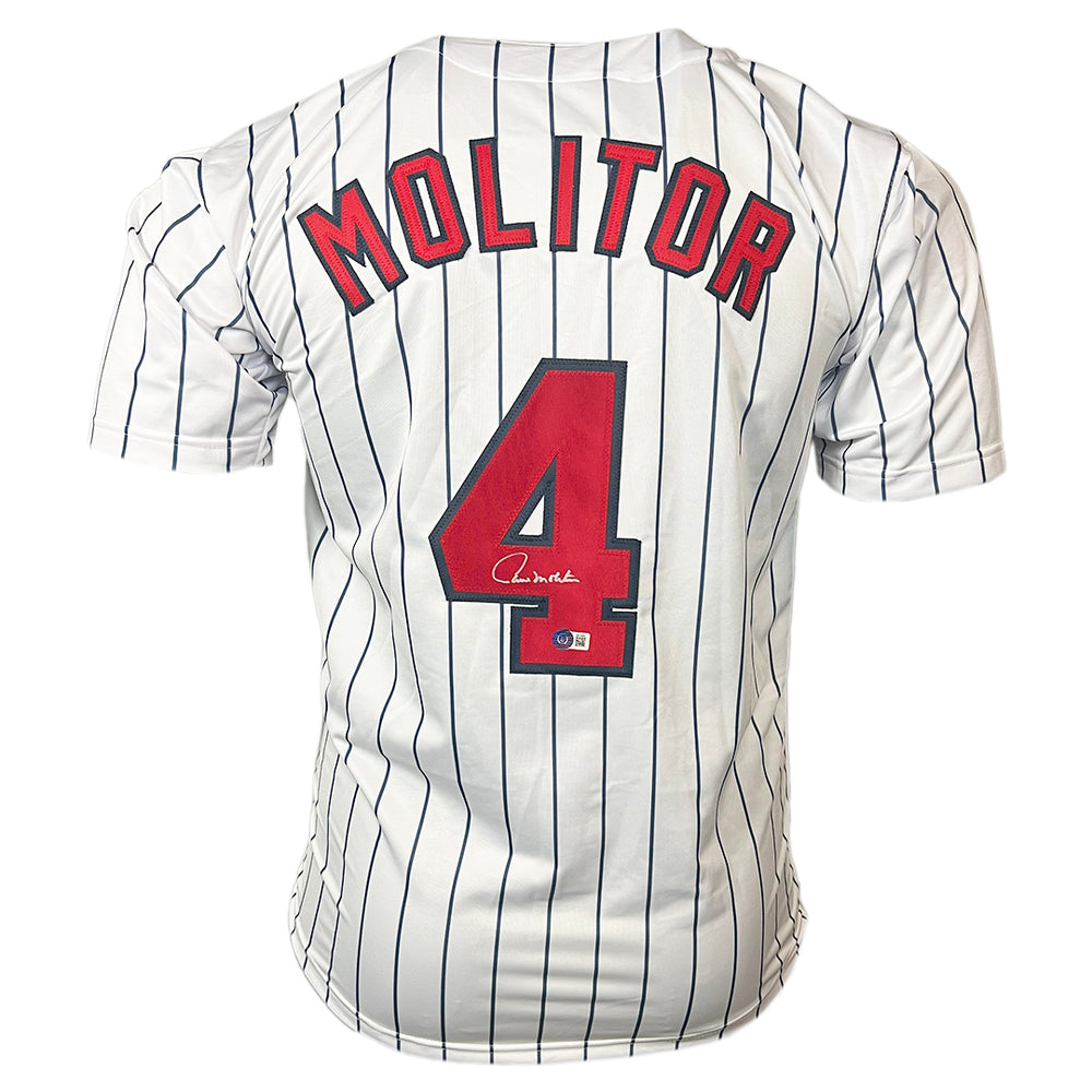 Paul Molitor Signed Minnesota Pinstripe Baseball Jersey (Beckett)
