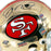 Joe Montana Signed San Francisco 49ers Limited Edition Super Bowl Chrome Mini Football Helmet (JSA)