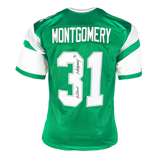 Wilbert Montgomery Signed Philadelphia Green Football Jersey (JSA)