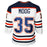 Andy Moog Signed Edmonton White Hockey Jersey (JSA)