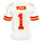 Warren Moon Signed HOF 06 Inscription Kansas City White Football Jersey (JSA)