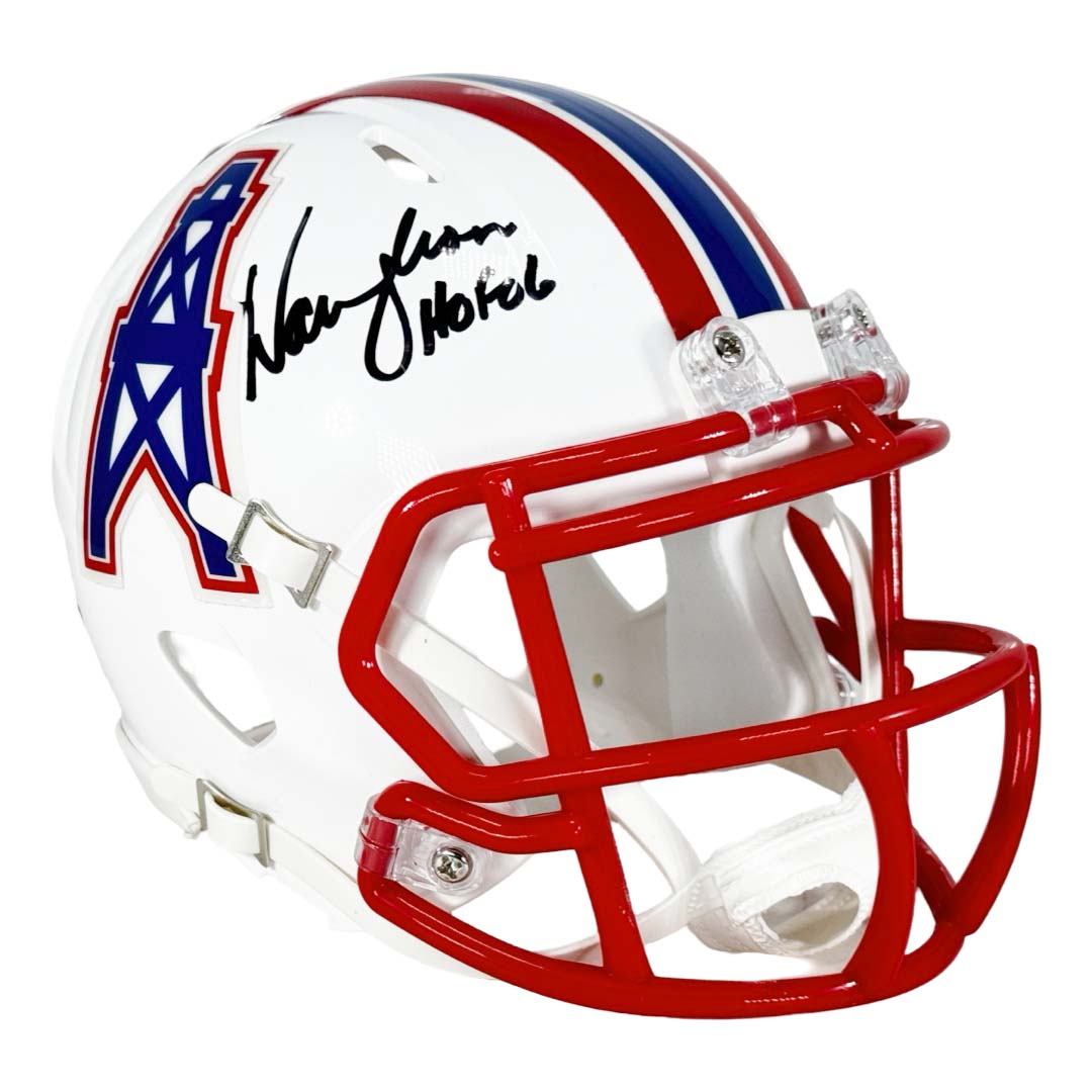 thumbnail image 2 of Riddell Houston Oilers Throwback Speed Full Size Replica Football Helmet – 1981-98 Style 2 of 6