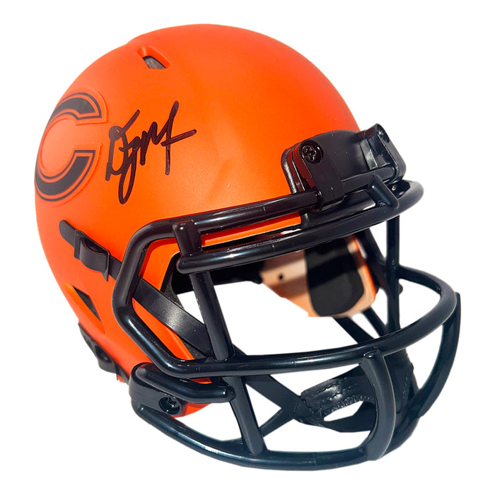 DJ Moore Signed Chicago Bears Rave Mini Football Helmet (JSA)