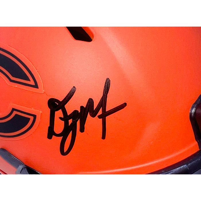 DJ Moore Signed Chicago Bears Rave Mini Football Helmet (JSA)