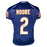 DJ Moore Signed Chicago Navy Game Style Football Jersey (JSA)