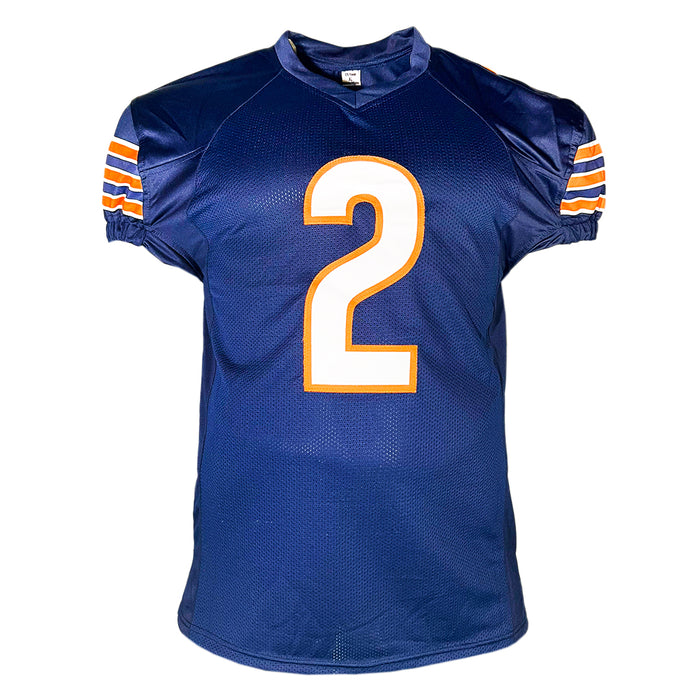 DJ Moore Signed Chicago Navy Game Style Football Jersey (JSA)