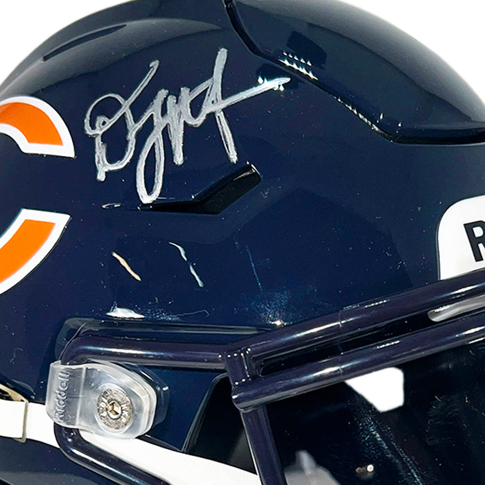 DJ Moore Signed Chicago Bears Midi SpeedFlex Football Helmet (JSA)