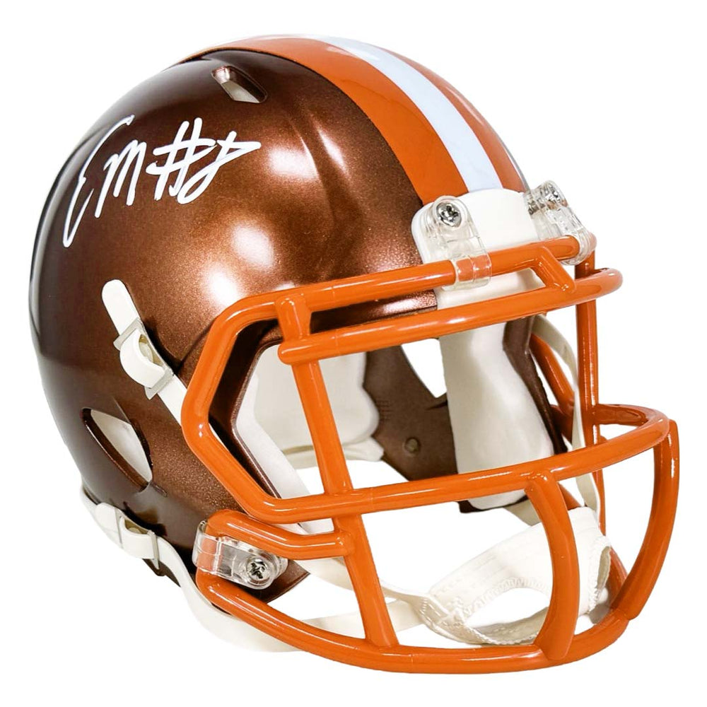 Elijah Moore Signed Cleveland Browns Flash Mini Football Helmet (JSA)