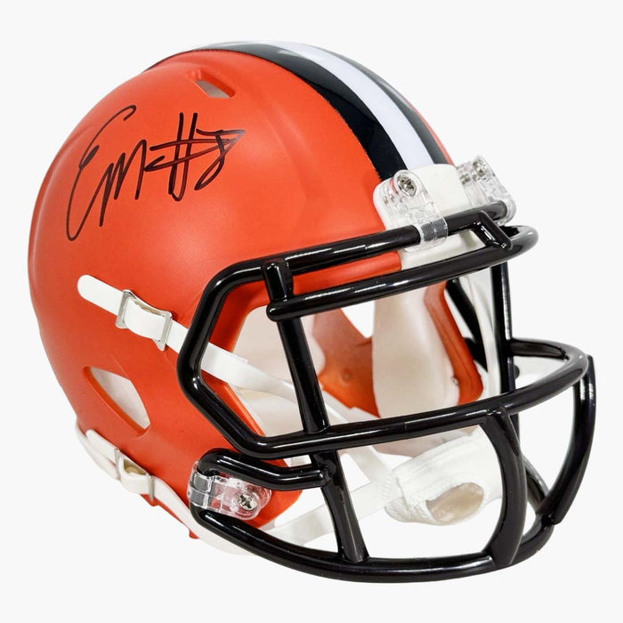 Elijah Moore Signed Cleveland Browns Speed Mini Football Helmet (JSA)