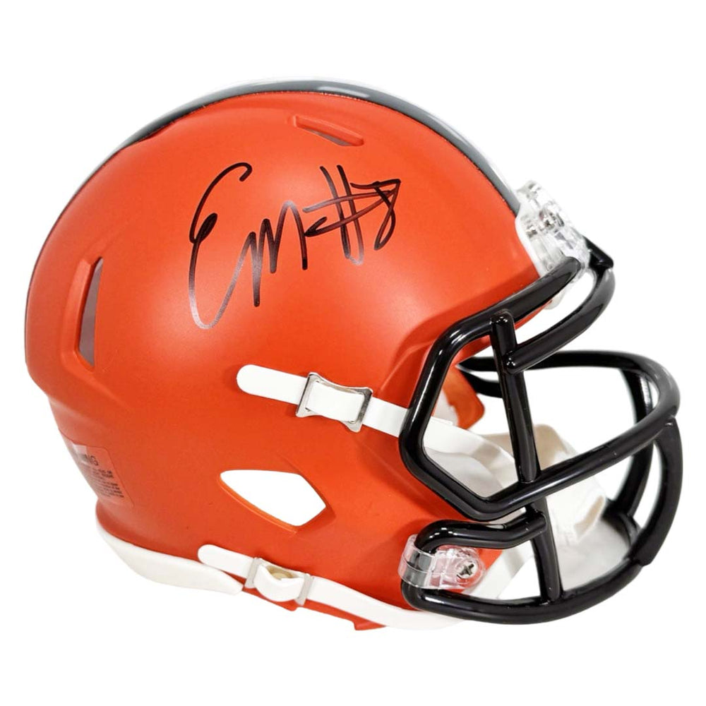Elijah Moore Signed Cleveland Browns Speed Mini Football Helmet (JSA)