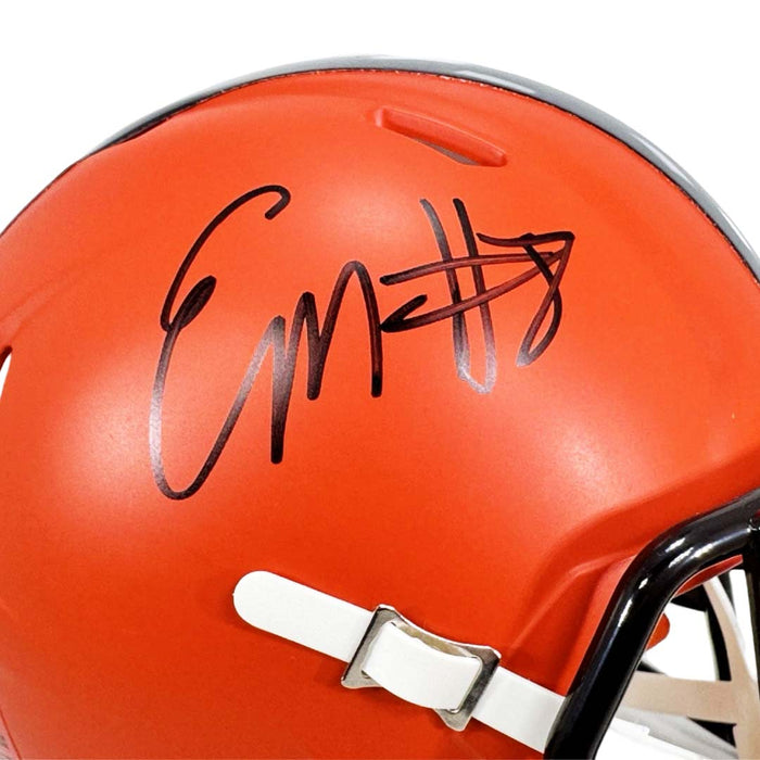 Elijah Moore Signed Cleveland Browns Speed Mini Football Helmet (JSA)