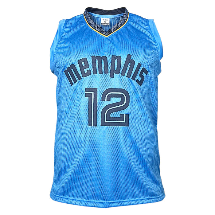 Ja Morant Signed Memphis Light Blue Basketball Jersey (Beckett)