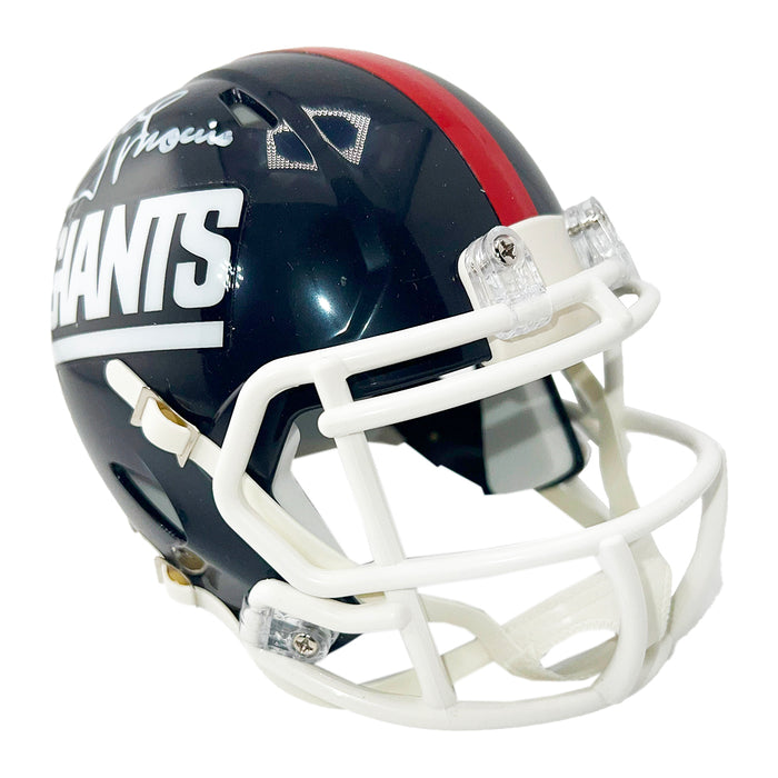 Joe Morris Signed New York Giants Throwback 80-99 Speed Mini Football Helmet (Beckett)