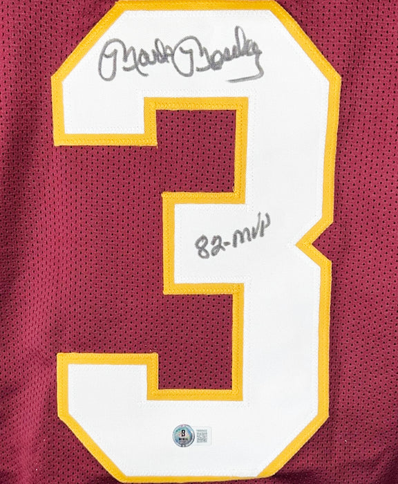 Mark Moseley Signed 82 MVP Inscription Washington Maroon Football Jersey (Beckett)