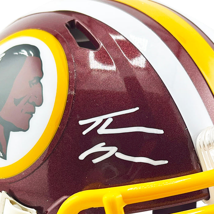 Thaddeus Moss Signed Washington Redskins Speed Mini Football Helmet (Beckett)