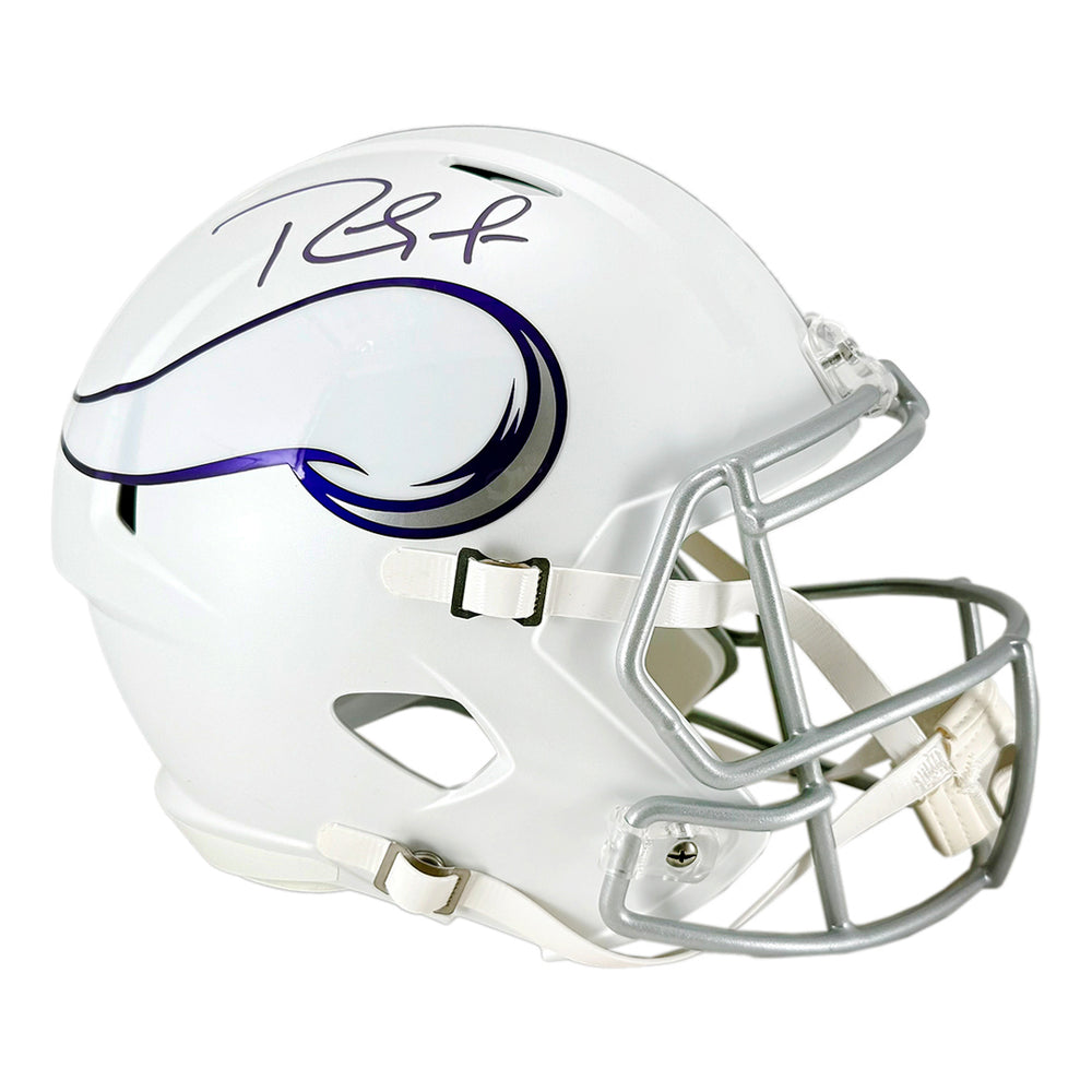 Randy Moss Signed Minnesota Vikings Speed 2024 Full-Size Replica Football Helmet (Beckett)