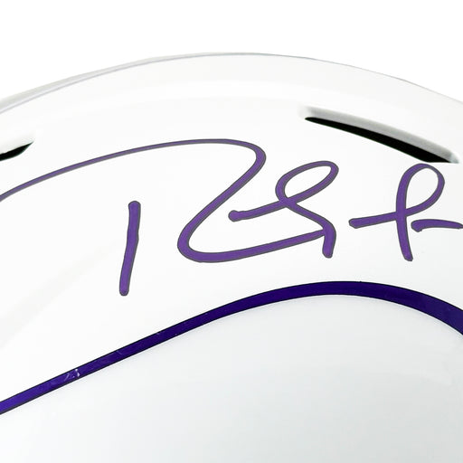 Randy Moss Signed Minnesota Vikings Speed 2024 Full-Size Replica Football Helmet (Beckett)