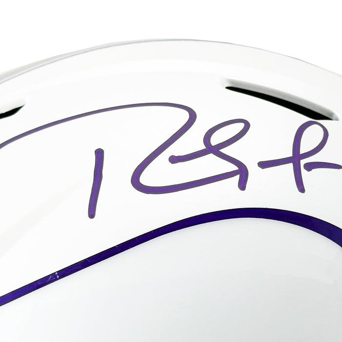 Randy Moss Signed Minnesota Vikings Speed 2024 Full-Size Replica Football Helmet (Beckett)