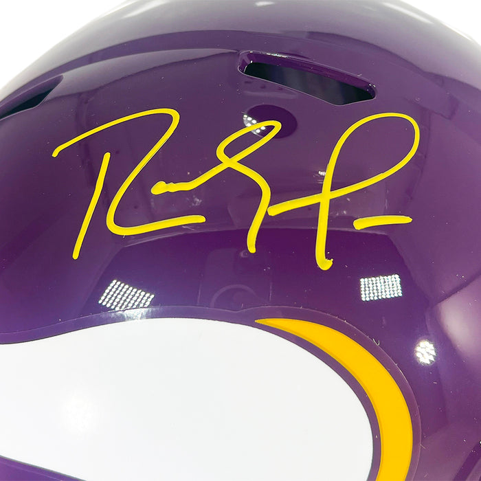Randy Moss Signed Minnesota Vikings Throwback 83-01 Speed Full-Size Replica Football Helmet (Beckett)