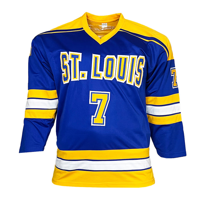 Joe Mullen Signed St Louis Blue Hockey Jersey (JSA)