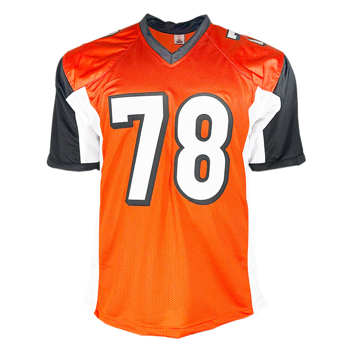 Anthony Munoz Signed Cincinnati Orange Football Jersey (Beckett)
