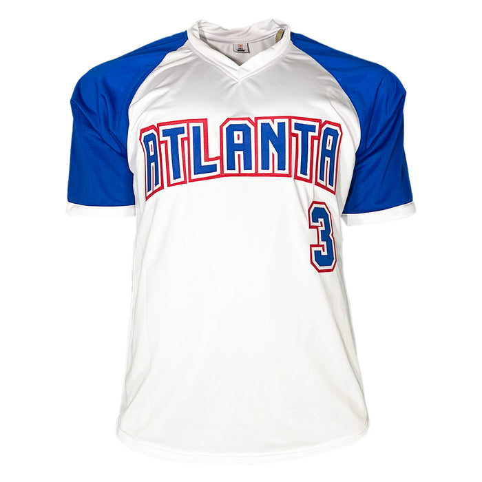 Dale Murphy Signed NL MVP 82,83 Inscription Atlanta Throwback White Baseball Jersey (JSA)
