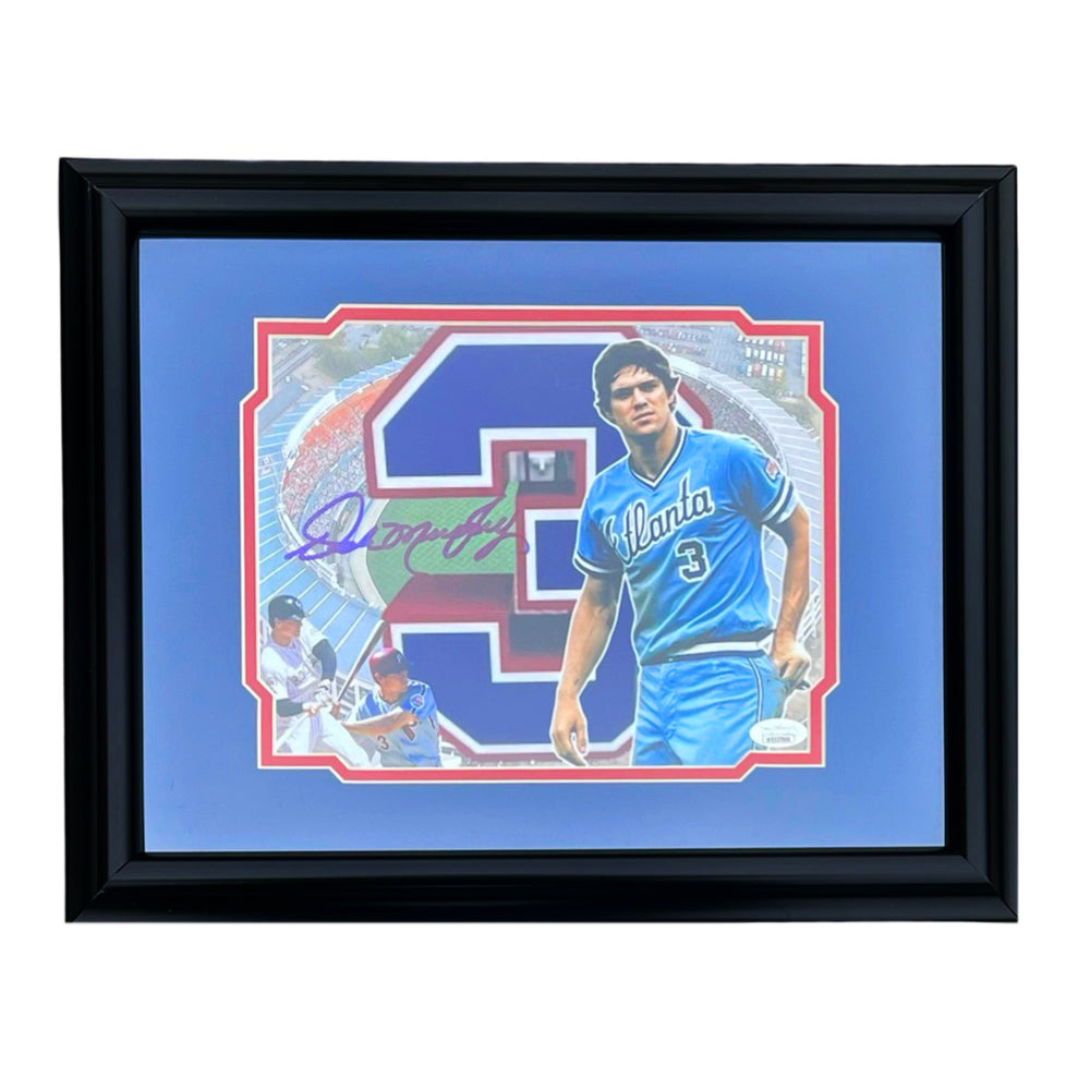 Dale Murphy Signed Atlanta Pose 1 Baseball Framed 8x10 Photo (JSA)