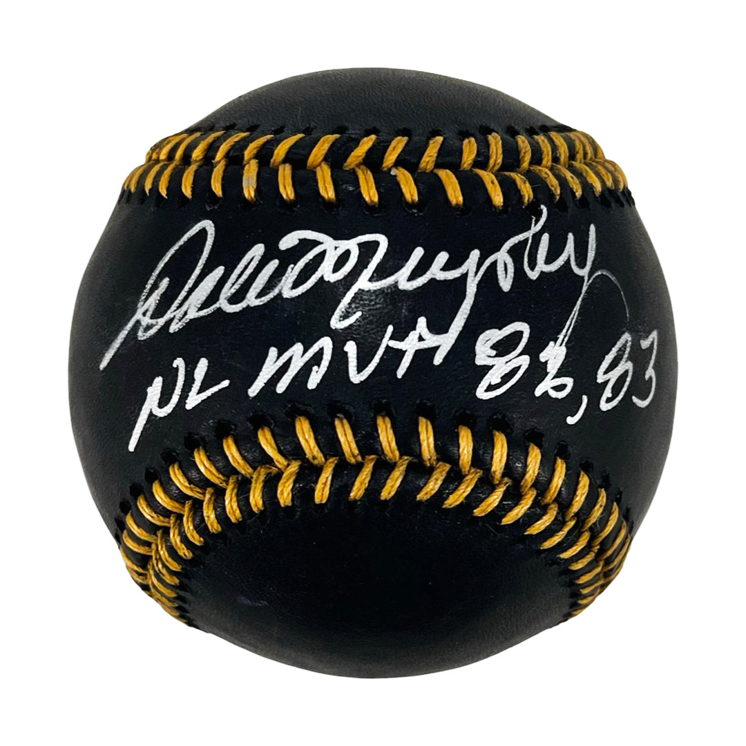 Dale Murphy Signed NL MVP 82,83 Inscription Rawlings Official Black & — RSA