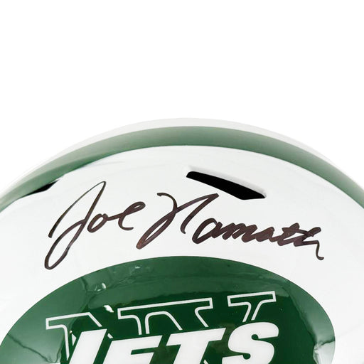 Joe Namath Signed New York Jets Speed 2024 Full-Size Replica Football Helmet (PSA)