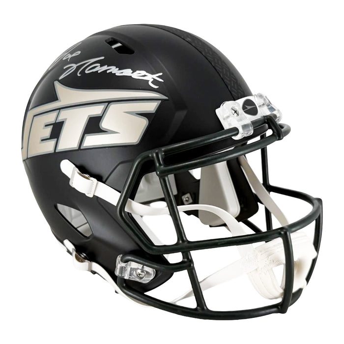 Joe Namath Signed New York Jets Rivalries Speed Full-Size Replica Football Helmet (PSA)